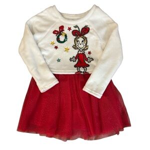 NWT- White and Red Tulle Dress